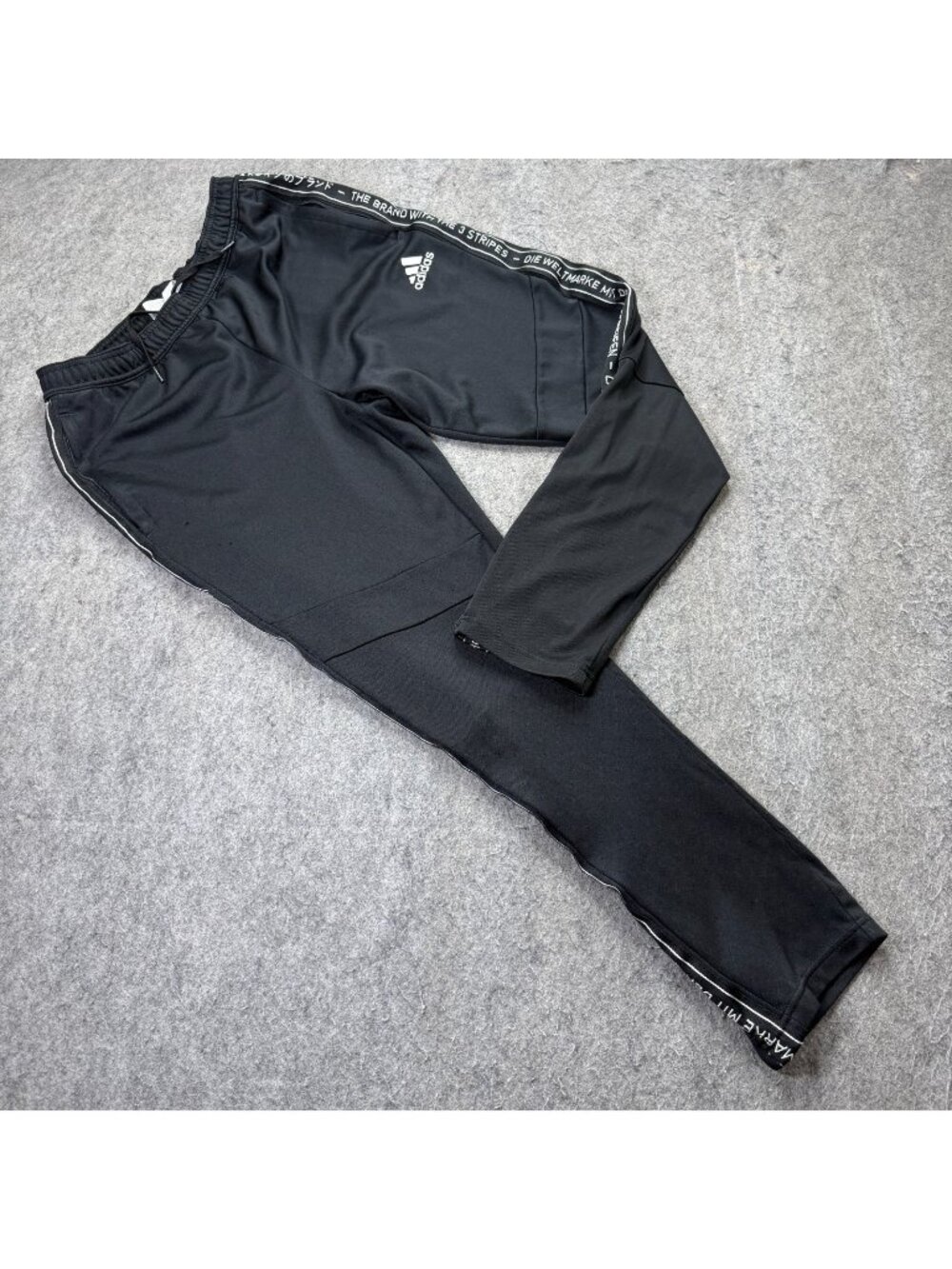 Adidas Tiro 19 Soccer Training Pants Men L Black White Ankle Zip 29" FK9004 b041